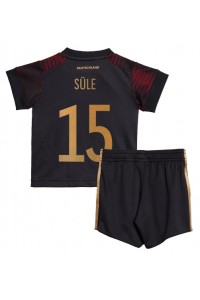 Tyskland Niklas Sule #15 Babyklær Borte Fotballdrakt til barn VM 2022 Korte ermer (+ Korte bukser)